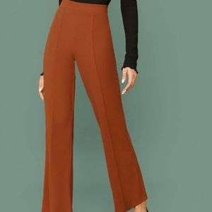 Flare Leg solid Pants